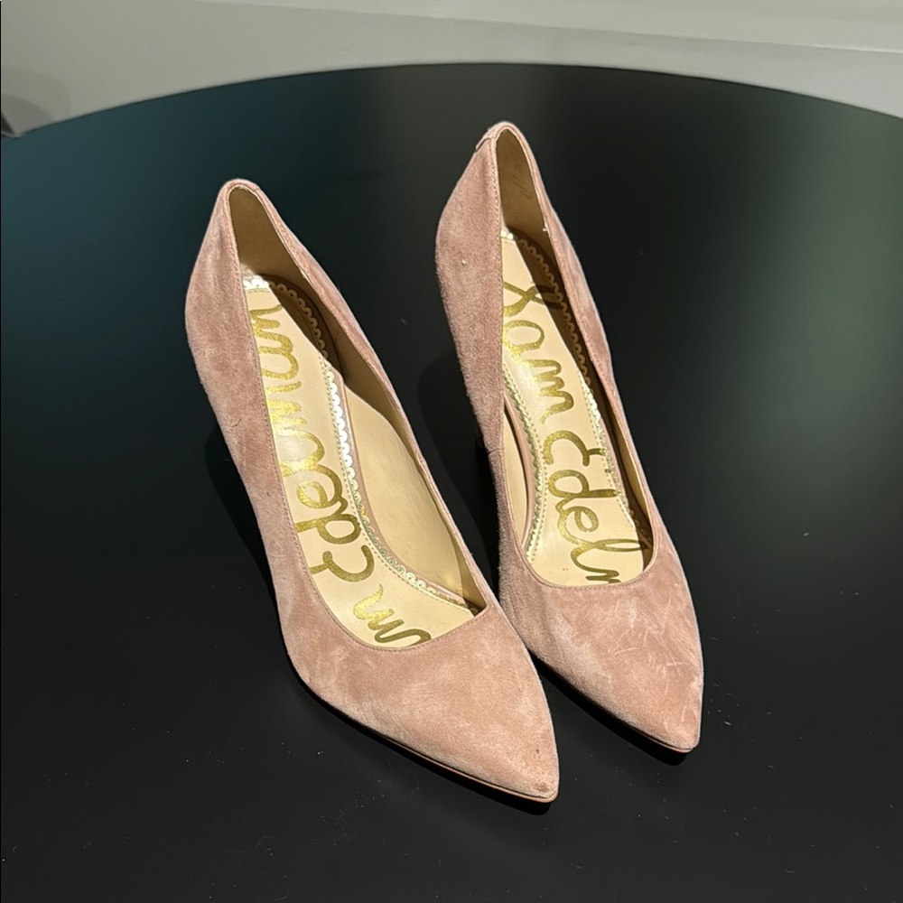 Sam Edelman Women's Dust Rose  Suede Pumps